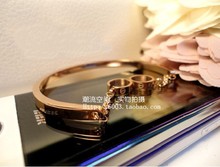 2011 nuevo doble anillo de Cartier Cartier AMOR brazalete rosa de 18 quilates mujeres lazo doble oro