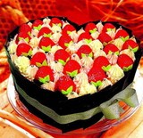 北京生日蛋糕实体店健康825双层水果夹层鲜奶蛋糕水果蛋糕