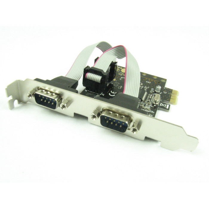 西霸SYBA PCI-E转双串口卡 COM口 DB9针 MCS9922芯片 可装小机箱