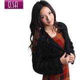 天使之翼 o.sa正品 手工棒针镂花<em>开衫</em>毛衣 外套