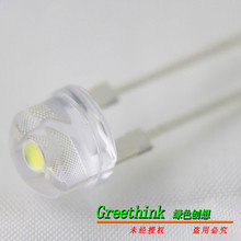 龙年钜惠全场包邮0.5WF8mm超亮草帽白光LED灯珠 8mm草帽LED灯珠