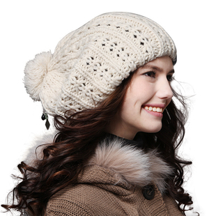 专柜直销kenmont帽子女士 毛线帽子 秋冬季 针织帽韩版时尚贝雷帽