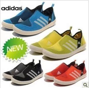  正品阿迪达斯男鞋女鞋新款透气跑步鞋套脚鞋懒人鞋休闲情侣鞋