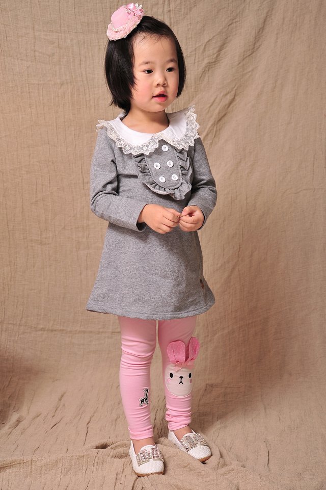 the republic of korea brand Small horse Children's clothing girl Cotton Small lapel Lotus Double-breasted Dress Wei Yi skirt princessin the Children/Baby/Family fitted , Sweater/Fleece category - from Buy2taobao.com to provide professional Taobao agent buy service