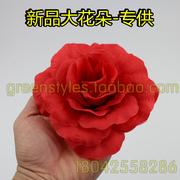 仿真玫瑰花朵直径，10cm大小单朵花朵婚庆，花球制作工程花朵