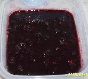  【鲜果冰糖无水】自制大兴安岭野生蓝莓果酱250克