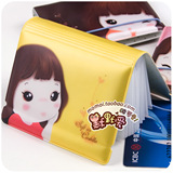 [特价]默默爱&hearts; 韩国可爱妞子多卡位银行卡包 女士证件卡套 挂绳
