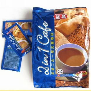  马来西亚 益昌老街白咖啡 无糖二合一白咖啡 375克 蓝袋无糖