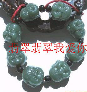 和田玉 青玉 佛头手链在类目 家居饰品, 雕刻工艺, 玉雕中 - 来自Buy2taobao.com提供专业的淘宝代购服务