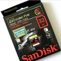 现货 闪迪SANDISK Extreme Pro SDHC 32G SD卡 300X 45M 正品行货