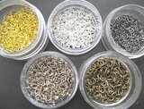 DIY配件单圈宽4mm*圈粗0.5MM(金/银/黑/镍色/铜）每色15克约650个