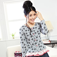 歌瑞尔正品秋季新品雪花满天 纯棉女士休闲睡衣/家居服