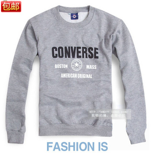  秋冬新品 潮牌男士加绒男女装情侣卫衣加肥加大圆领加厚大码卫衣