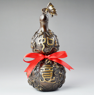  铜欣祥 纯铜 葫芦 摆件 吉祥如意 铜葫芦 家居风水摆设 保平安