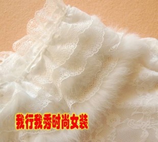  大码女装蕾丝高领打底衫 蕾丝打底衫兔毛长袖蕾丝衫雪纺衫上衣 女