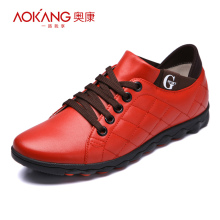 专柜正品Aokang/奥康 春季新品 真皮 休闲鞋 透气男鞋 123111071