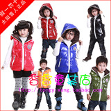 2011冬款新款太阳雪人儿童羽绒服马夹/羽绒马夹男童女童