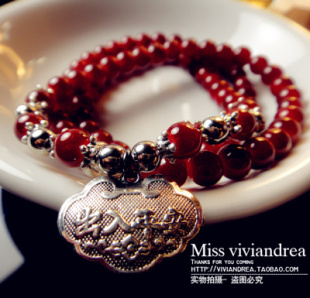  【我的12.12】民族风纯手工编织猫眼石女手链首饰多层时尚水晶