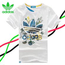 2012夏季新款 adidas/阿迪达斯 三叶草 正品品质运动短袖T恤/大码