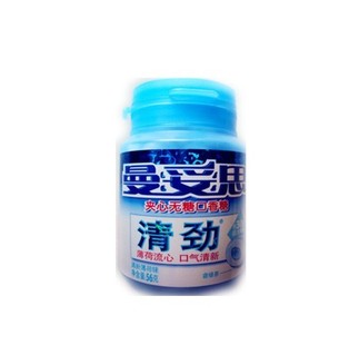 【天猫超市】曼妥思清新薄荷味夹心无糖口香糖56