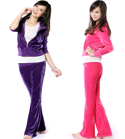2013新款秋冬韩版不倒绒休闲<em>运动服</em> 长款<em>女式</em>
