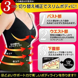 【双皇冠】告别小腹婆！钛银锗配方风靡日本的瘦身背心黑色M/L )