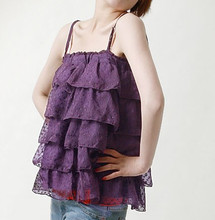 【棉先生 换季特价5折】一衣两穿 水玉点 层叠 雪纺半身裙 X6729