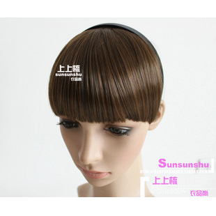 Flow haiqiliuhai wig wig comb-fringe flat fringe girls hoops