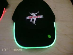 LED glow hats, glitter hats, fiber optic hats, light hat, hat