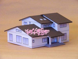 DIY建筑小屋 日式经典小别墅系列 No.3 3D立体