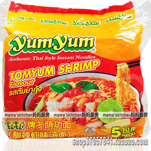  泰国养养牌冬阴功方便面酸辣虾味汤面TomyumShrimpInstantNoodles