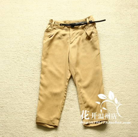 FD风迪专柜正品剪标夏装时尚休闲纯色休闲裤