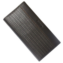 Edenbo 爱登堡钱夹 时尚 钱包 男 编织 三折 啡色 牛皮 6270013-3