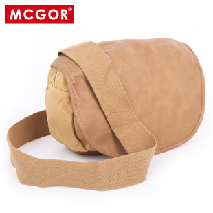  MCGOR 韩版男包包 帆布包单肩斜挎包 男式腰包胸包休闲小包新