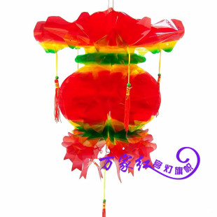  创意特色水晶装饰招财灯笼礼品*春节节日大红灯笼*油光纸灯笼