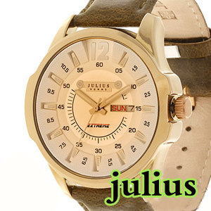 聚利时/julius 星期日历 华丽贵族风范 超正 极度男表 咖金