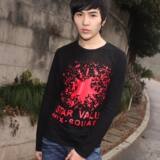 2012春装新款白搭修身印花男T恤棉G308