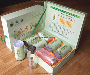  新茶叶 绿茶 黄浦江源牌 安吉白茶 雨前茶 礼盒装 带防伪标志