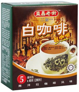  马来西亚进口 益昌老街2+1白咖啡 南洋拉咖啡风味200g（5包）