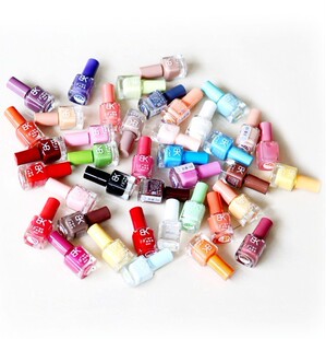 Special offer does not fold! BK rainbow color remaining 16 quick drying Nail Polish color
