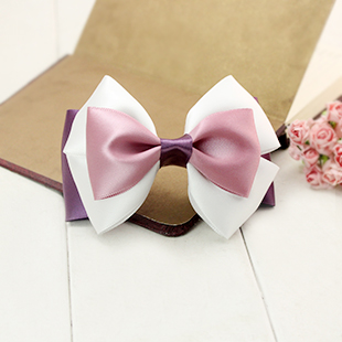 紫色蝴蝶结发饰...