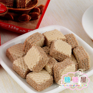  糖糖屋零食/进口食品意大利特产莱家粒粒威化饼干榛子味250(265)g