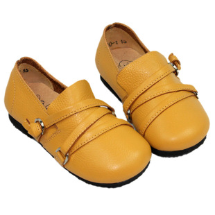  【NJ童品】里外全皮 海豚款儿童牛皮鞋女童皮鞋 男童皮鞋 童鞋 黑
