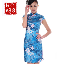 2012新款日常旗袍改良时尚妈妈夏季中式旗袍复古夏装礼服女装