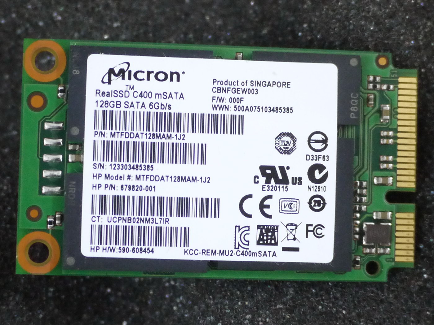 镁光m4 ct128m4ssd3 c400 msata 128g