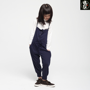  玛囡宝宝春秋新款儿童服装女童背带裤休闲长裤小女童装裤子