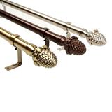 【陈道明代言】窗帘杆/轨道/28mm 锌合金罗马杆/双杆/凤梨端头