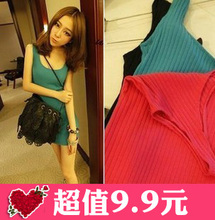 2012 春装新款 八爪娘娘 潮搭款 五色百搭漩纹背心