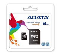 联保正品行货 威刚ADATA 8G TF/MicroSDHC卡 Class4 手机内存卡