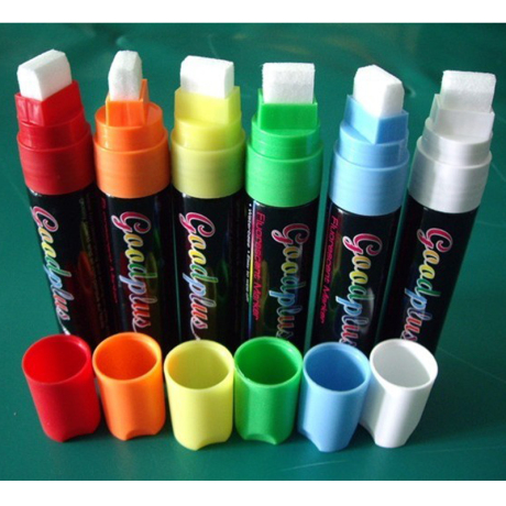 10mm4支进口荧光笔水彩笔画画笔水性笔LED